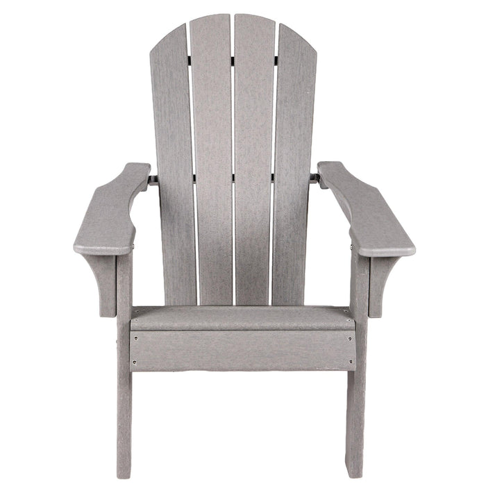 Outdoor Weather Resistant Adirondack Chair in Gray Color