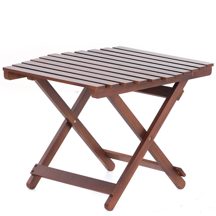 Folding Wooden Table with 50 LBS Weight Capacity