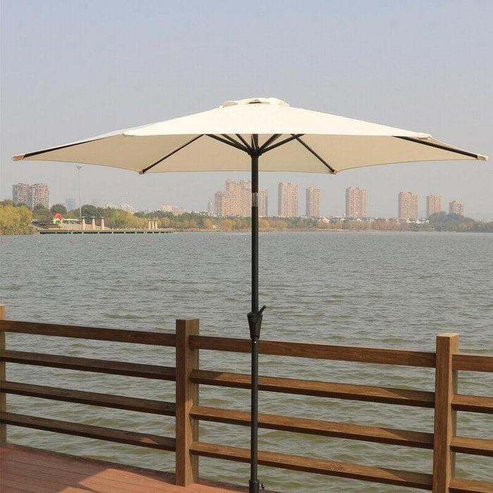 9 inch Pole Umbrella With Carry Bag - Creme