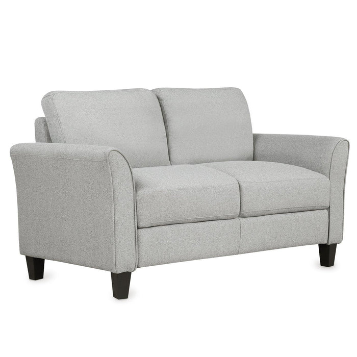 Living Room Furniture Love Seat Sofa Double Seat Sofa (Loveseat Chair)(Light Gray)