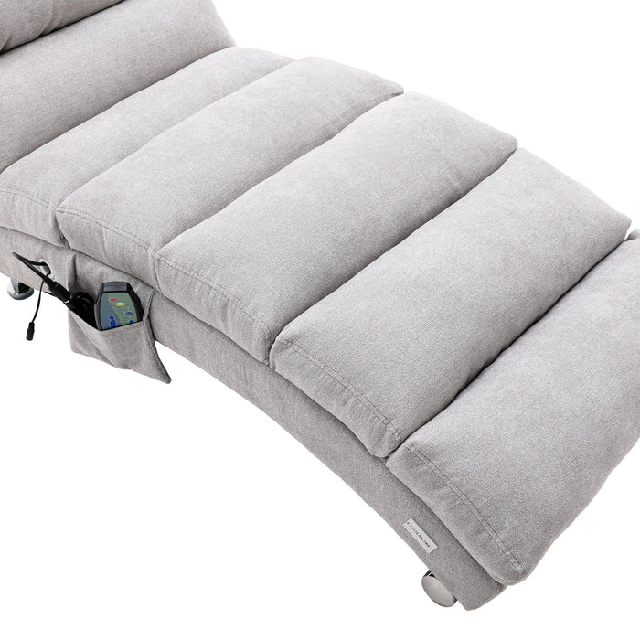Linen Chaise Lounge Indoor Chair,Modern Long Lounger for Office or Living Room