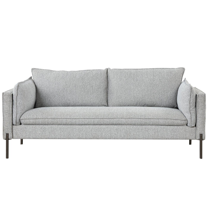 76.2"Modern Style 3 Seat Sofa Linen Fabric Upholstered Couch Furniture 3-Seats Couch for Different Spaces,Living Room,Apartment