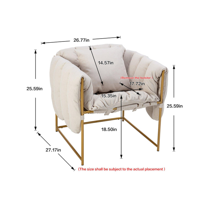Accent Chair ,leisure single sofa with metal frame