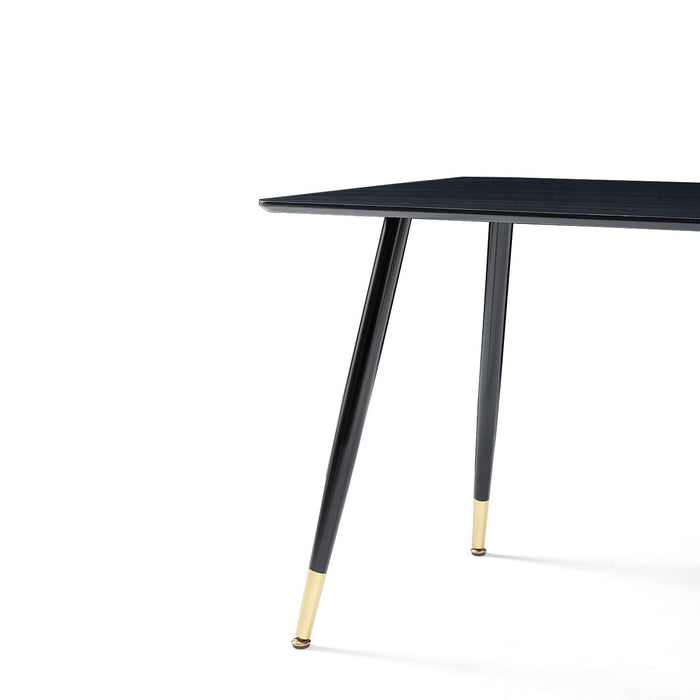 BlackModern Kitchen Dining MDF Table For Smart Home
