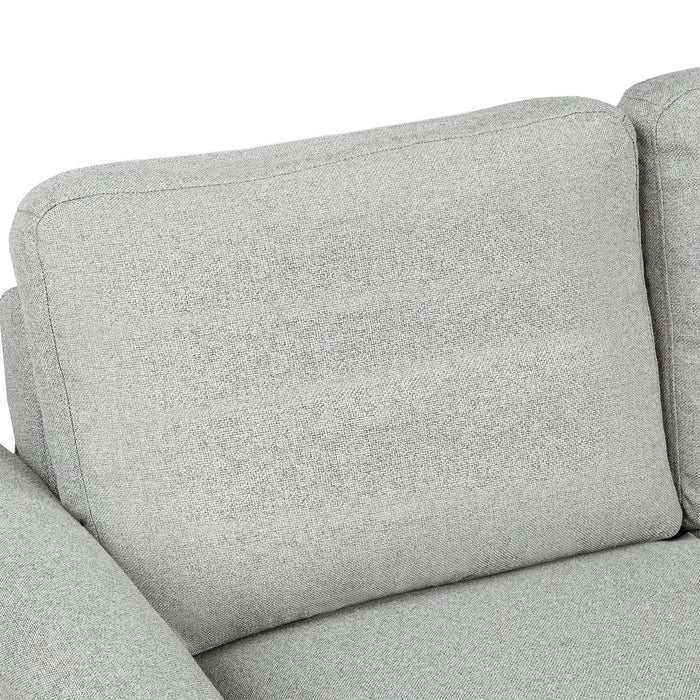 Living Room Furniture Love Seat Sofa Double Seat Sofa (Loveseat Chair)(Light Gray)