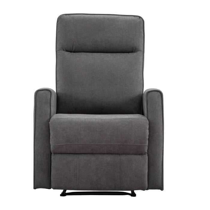 Minimalism Style Manual Recliner, Classic Single Chair, Small Sofa for Living Room&Bed Room, Dark Grey