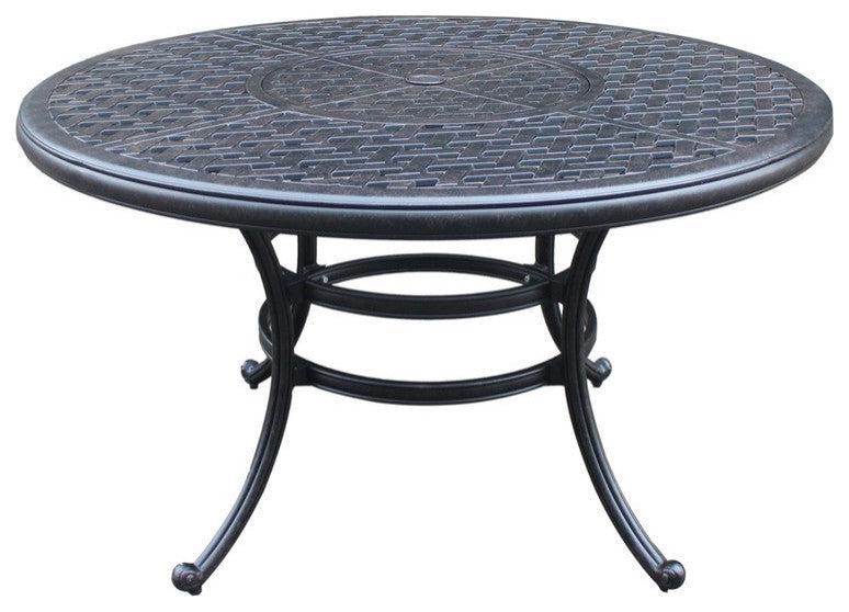 Round Dining Table, Dark Lava Bronze
