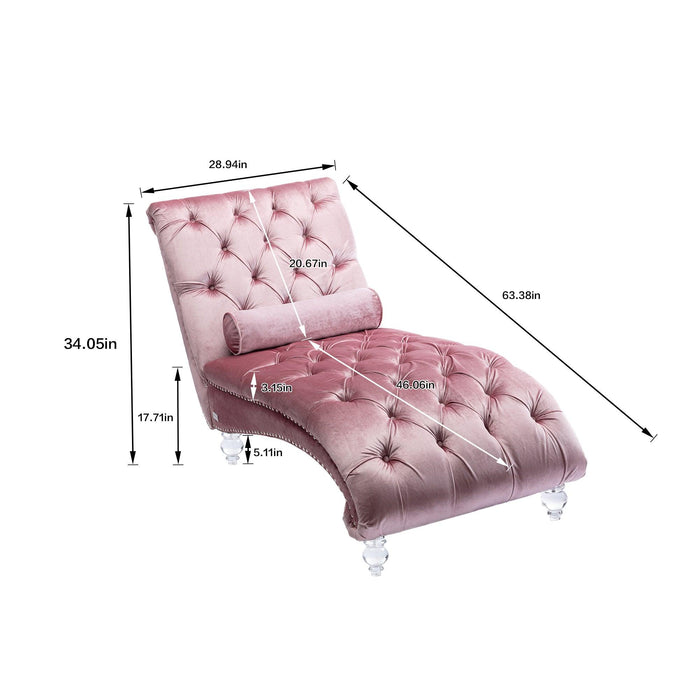 Leisure concubine sofa  with  acrylic  feet