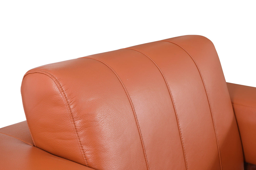 Global United Top Grain Italian Leather  Sofa