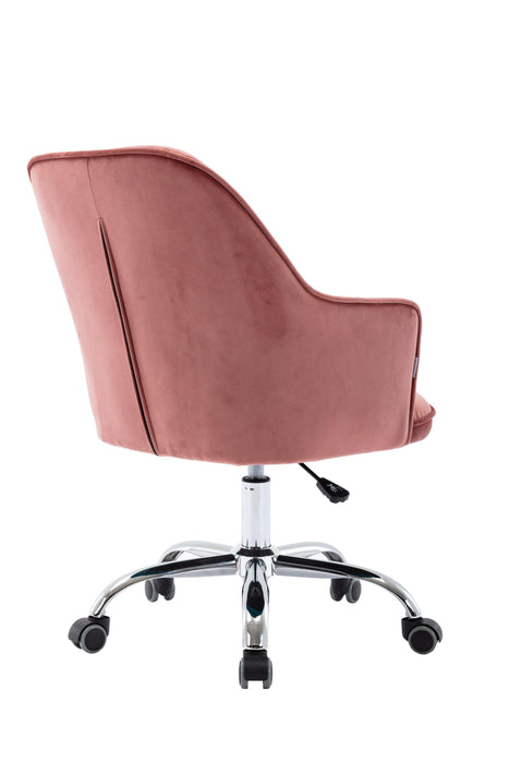Velvet Swivel Shell Chair for Living Room ,Office chair ,Modern Leisure Arm Chair Bean red