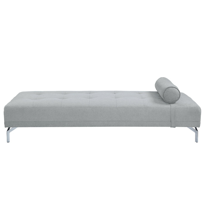 ACME Quenti Sofa Bed w/Pillow in Gray Melange Velvet LV00826