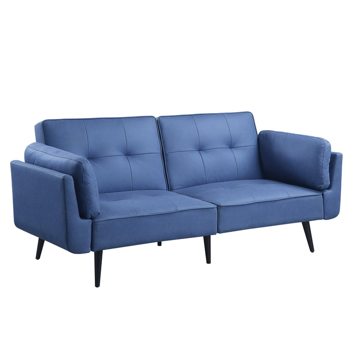 ACME Nafisa Adjustable Sofa & Ottoman, Blue Fabric LV00823