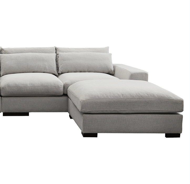 SOFA AND COMFORTABLE SECTIONAL SOFA LIGHT GREY（same as W223S00105，W223S01523，W223S01525。Size difference, See Details in page.）