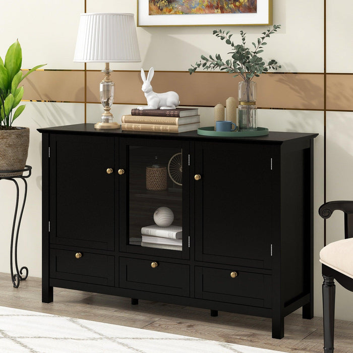 44.9'' Accent CabinetModern Console Table Sideboard for Living Room Dining Room With 2 Doors, 3 Drawers