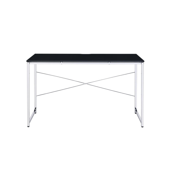 ACME Tennos Vanity Desk  in Black & Chrome Finish AC00904