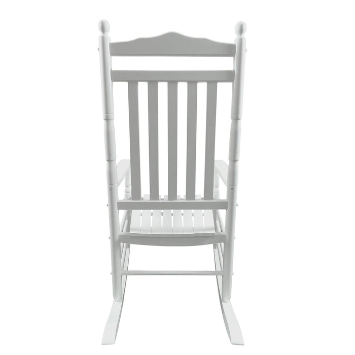 BALCONY PORCH ADULT ROCKING CHAIR - WHITE