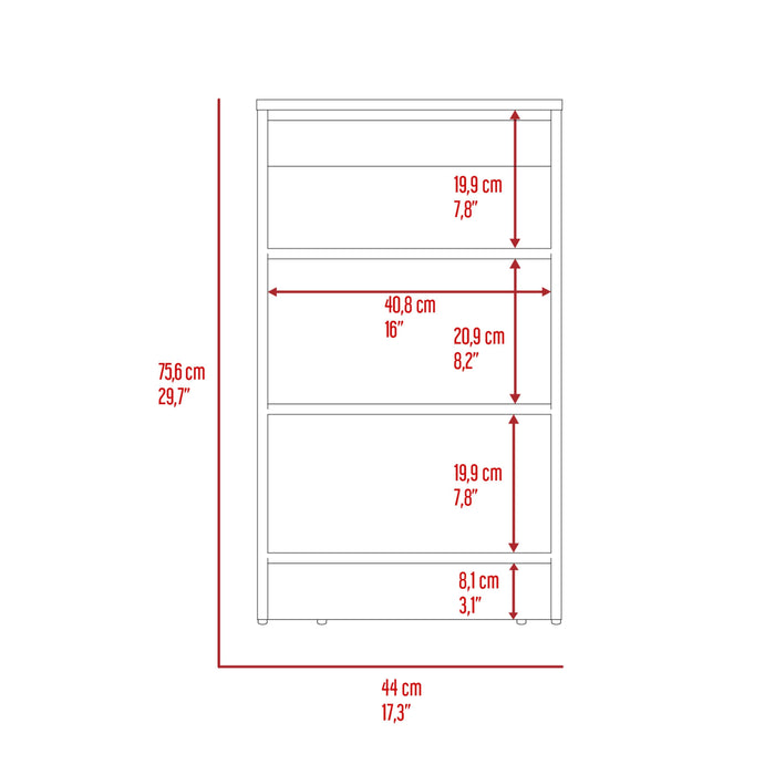Nashua 4-Shelf Linen Cabinet Light Oak and White
