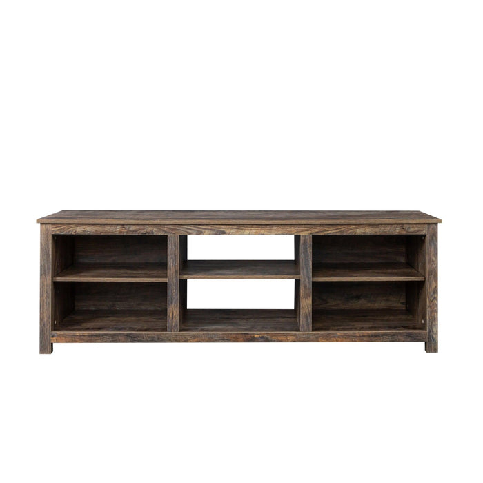 Living room TV stand furniture with 6Storage compartments and 1 shelf cabinet, high-quality particle board