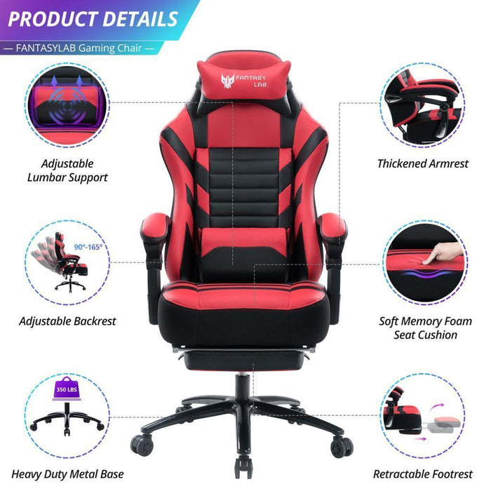 Seat Height Adjustable Swivel Racing Office Computer Ergonomic Video Game Chair