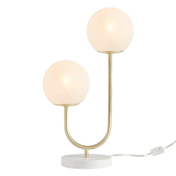 Zusa Metal 2-Light Globe Table Lamp