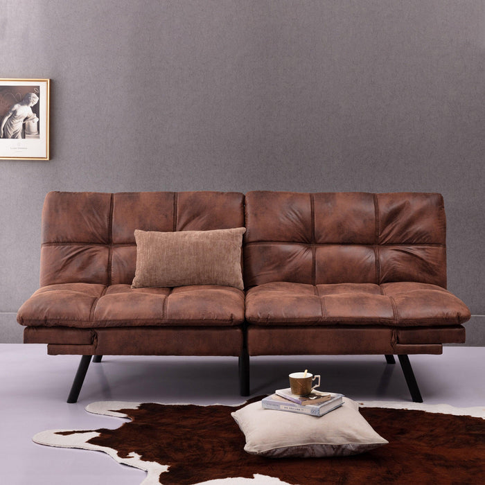 Convertible Memory Foam Futon Couch Bed,Modern Folding Sleeper Sofa-SF267PUCH