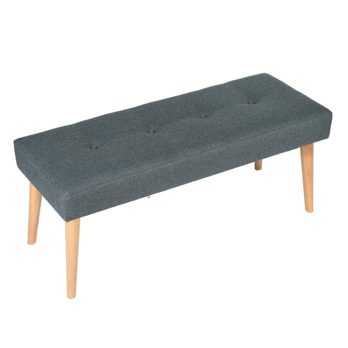 Modern Bench Ottoman, Upholstered Stools End of Bed Bench, GREEN