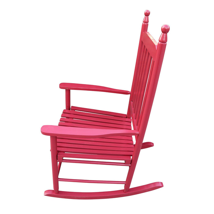 wooden porch rocker chair  Red