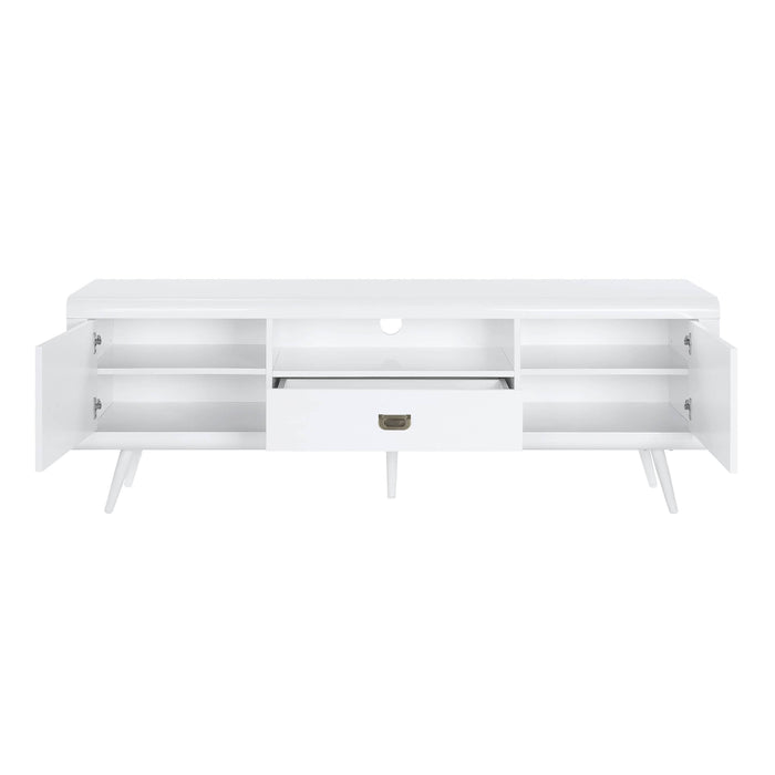 ACME Pagan TV Stand in White High Gloss Finish LV00745