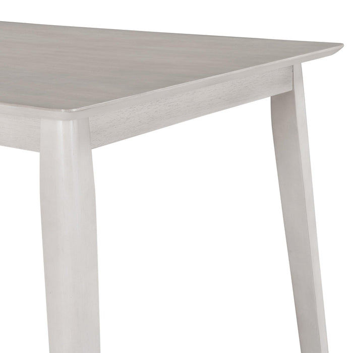 Farmhouse Rustic WoodKitchen Dining Table,Light Grey+White