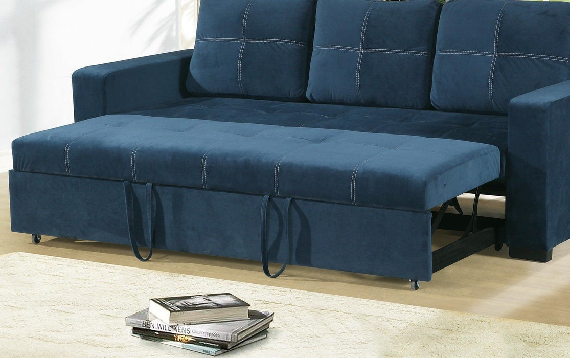 Navy Couch - Convertible Sofa F6531