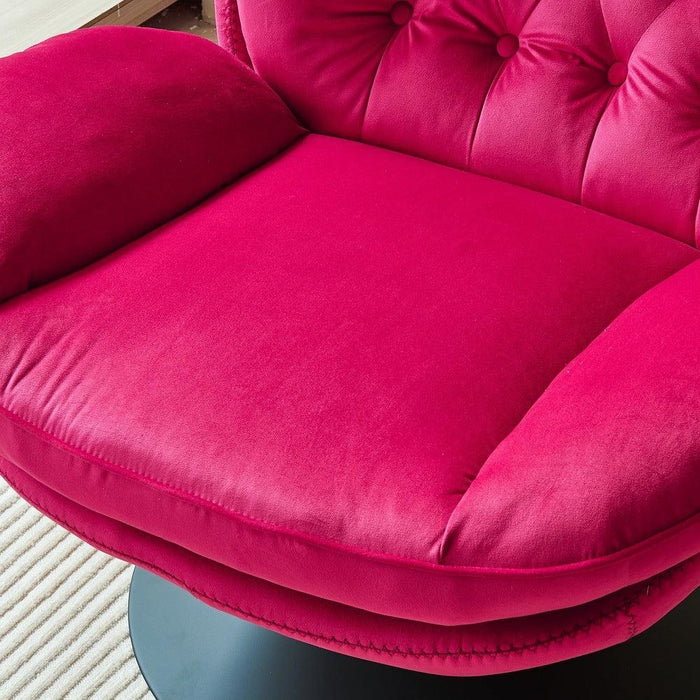 Swivel Leisure chair lounge chair velvet apple green color