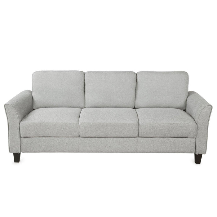 Living Room Sets Furniture Armrest Sofa Single Chair Sofa Loveseat Chair 3-Seat Sofa (ChairLoveseat Chair&3-Seat Sofa, Light Gray)