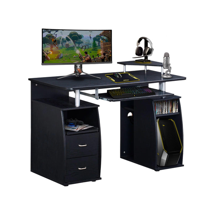 Techni Mobili Complete Computer Workstation Desk WithStorage, Espresso