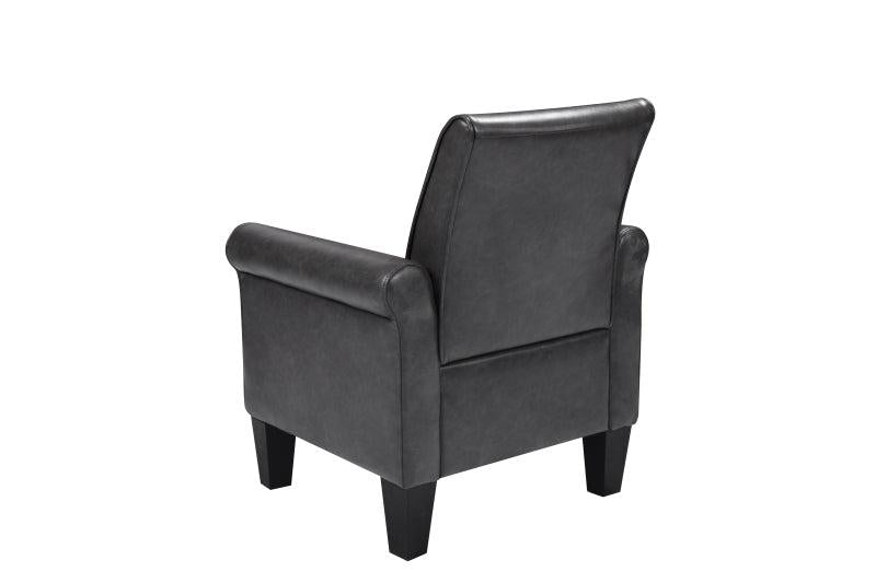 Accent Chairs, Comfy Sofa Chair, Armchair for Reading, Living Room, Bedroom, Office，Waiting Room, PU leather, Dark Grey