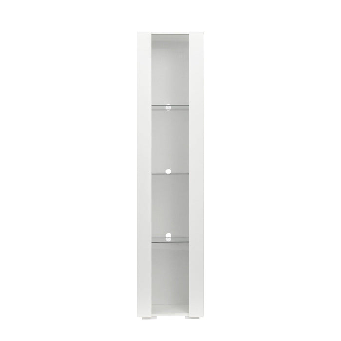 Side cabinet with aluminum strip lamp,