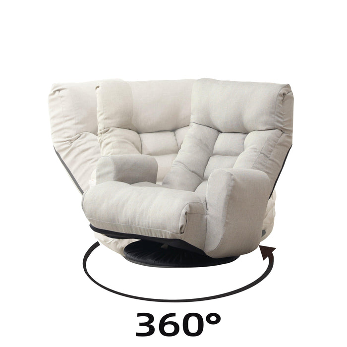 Adjustable head and waist, game chair, lounge chair in the living room, 360 degree rotatable sofa chair，Rotatable seat Leisure Chair deck chair