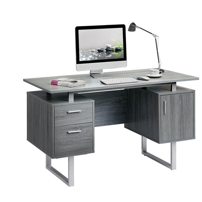 Techni MobiliModern Office Desk withStorage, Grey