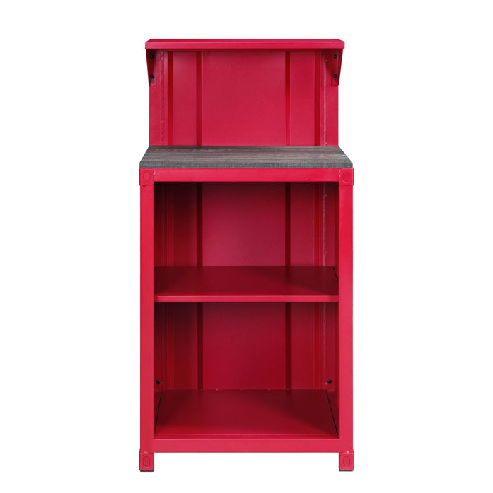 ACME CarReception Desk in Red Finish AC00377