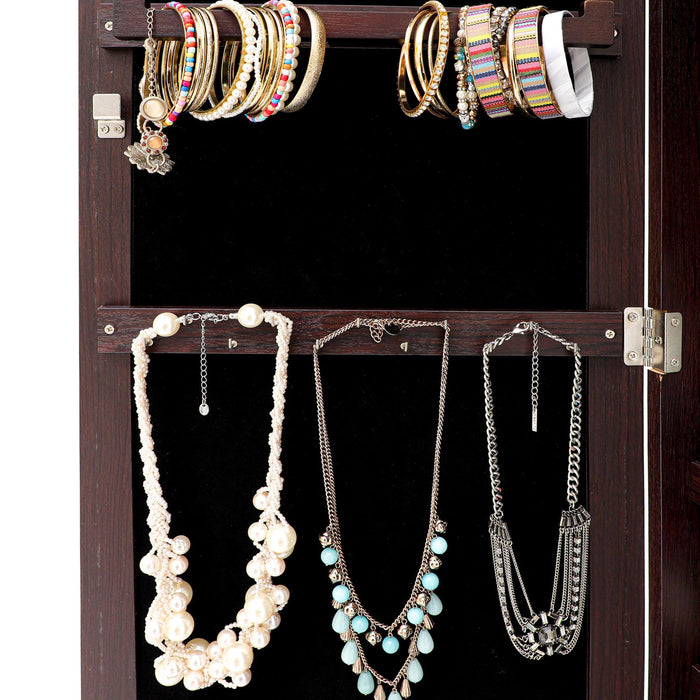 Fashion Simple JewelryStorage Mirror Cabinet Can Be Hung On The Door Or Wall