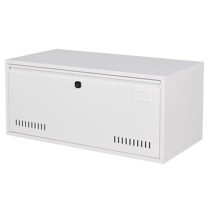 Biometric Fingerprint Lateral File Cabinet, Large Drawer Metal Filing Cabinet with Hanging Rod for letter, A4, documents and so on, for Home Office using, Assembly Required