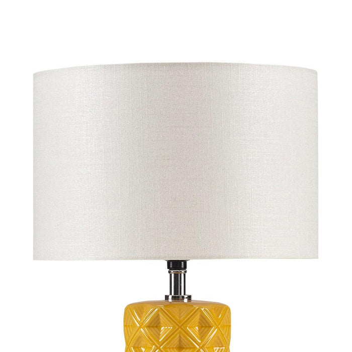 Macey Geometric Ceramic Table Lamp