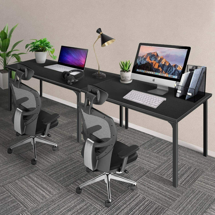Simple DeluxeModern Design, Simple Style Table Home Office Computer Desk for Working, Studying, Writing or Gaming, Black