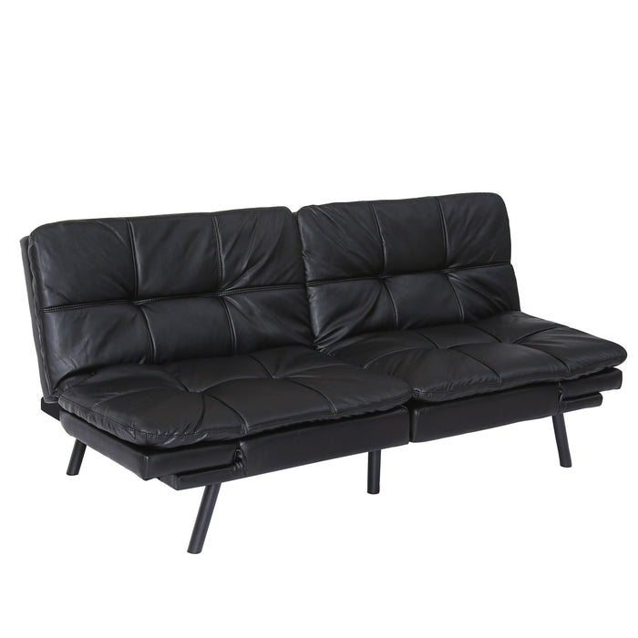 Convertible Memory Foam Futon Couch Bed,Modern Folding Sleeper Sofa-SF267PUBK