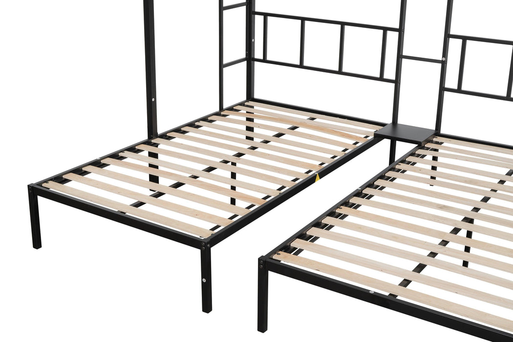 Triple twin bunk bed