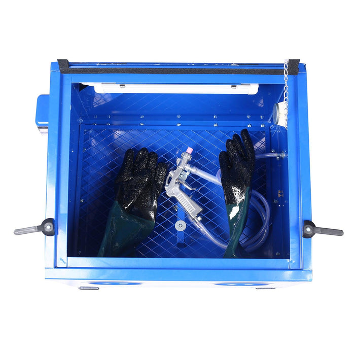 Bench Top Portable Sand Blaster Cabinet Kit 25gallon,sanblasting cabinet 80psi