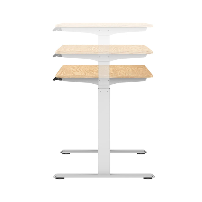 Ergonomic Standing Desk Base Workstation Frame Only，White