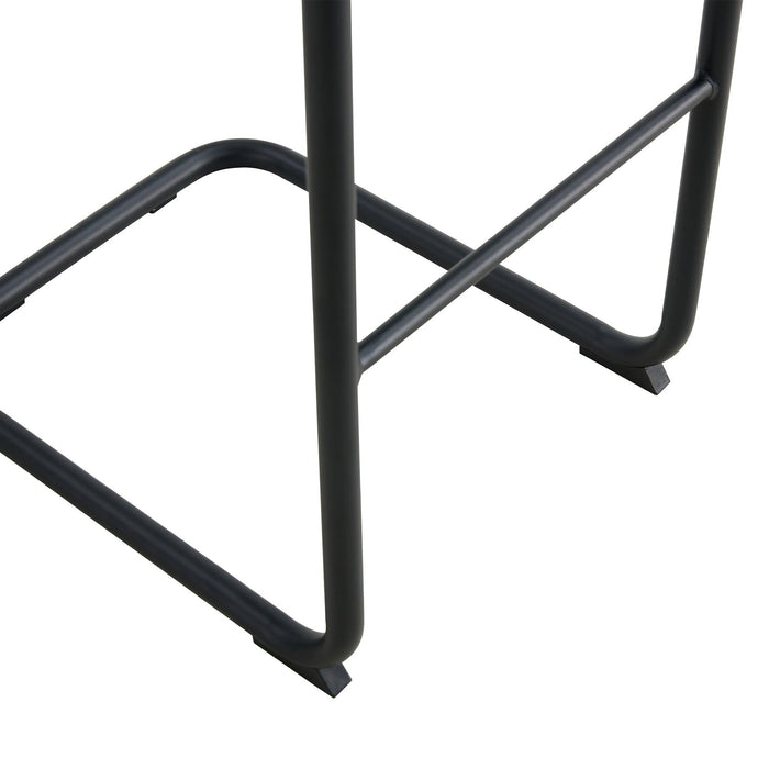 Bar chairModern design for dining and kitchen barstool with metal legs set of 4 (Brown)