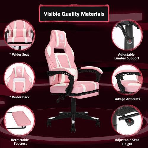 Ergonomic massage/rotary racing office game computer chair/PU leather