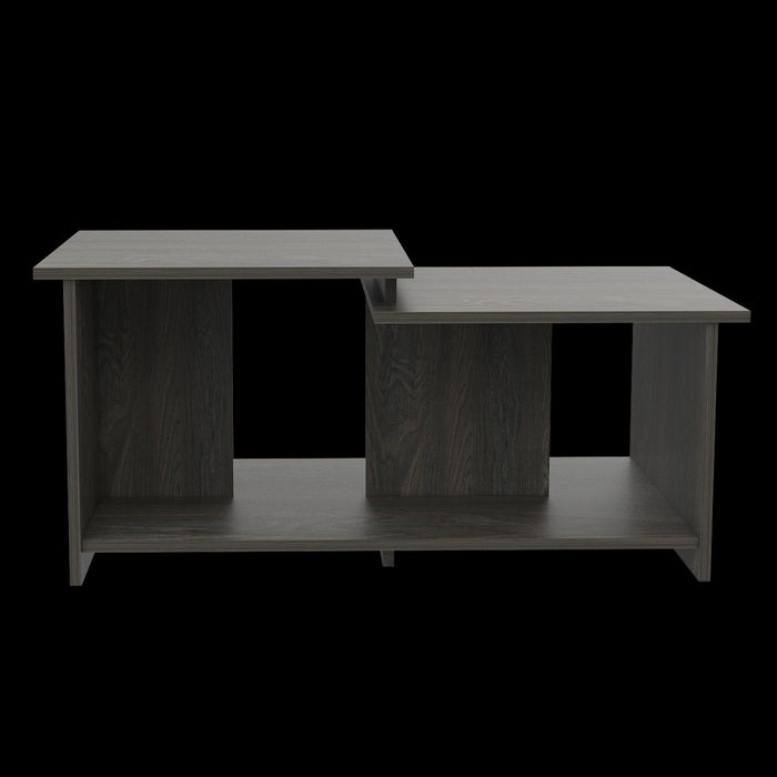 Linlock 1-Shelf Coffee Table Black Wengue