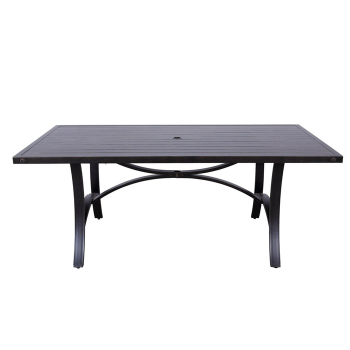 Rectangle Dining Table, Aluminum Frame Best Patio Furniture